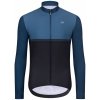 HOLOKOLO Cyklistický dres s dlhým rukávom zimný - STRIPES WINTER - modrá 3XL HOLOKOLO Cyklistický dres s dlhým rukávom zimný - STRIPES WINTER - modrá 3XL
