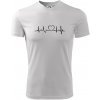 Srdce EKG - Pánske tričko Fantasy športové - XL ( Biela ) Srdce EKG - Pánske tričko Fantasy športové - XL ( Biela )