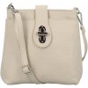 Dámska kožená crossbody kabelka béžová - Delami Rikkita béžová Dámska kožená crossbody kabelka béžová - Delami Rikkita béžová