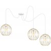Belis | Luster na lanku MATT 3xE27/60W/230V pavúk biela/zlatá | BE0722 Belis | Luster na lanku MATT 3xE27/60W/230V pavúk biela/zlatá | BE0722