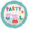 Fóliový balónik Kruh - Prasiatko Pepina party 43 cm Fóliový balónik Kruh - Prasiatko Pepina party 43 cm