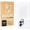3x Tvrdené sklo + sklo na fotoaparát Bizon pre Apple iPhone 16 3x Tvrdené sklo + sklo na fotoaparát Bizon pre Apple iPhone 16