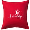 EKG volejbalistky - Vankúš 50x50 - 50x50 - Vrátane výplne ( Červená ) EKG volejbalistky - Vankúš 50x50 - 50x50 - Vrátane výplne ( Červená )