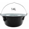 Kitchen&home K014 Smaltovaný kotlík na guláš KLASIK 14l čierny