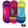Meatfly dámske ponožky Low Socks Triple Pack ružová/modrá