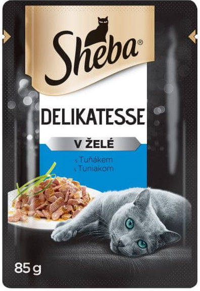 Sheba pro dospělé kočky s tuňákem v želé 24 x 85 g