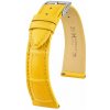 Kožený remienok Hirsch London 04207172-2, žltý, aligátoria koža, Quick Release 17 mm Kožený remienok Hirsch London 04207172-2, žltý, aligátoria koža, Quick Release 17 mm