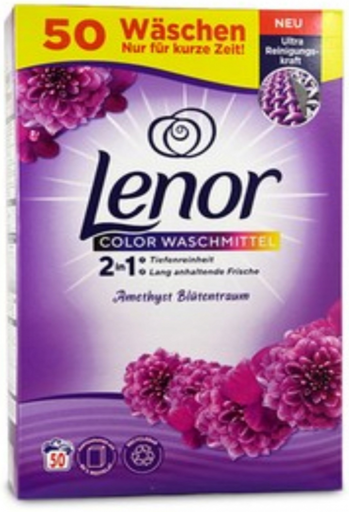 Lenor color 4x vorteile Ametyst blutentraum prášok na pranie 3,25 kg 50 PD