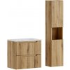 Comad Kúpeľňová zostava Nova so zápustným umývadlom a skrinkami 60 cm dub coast evoke Comad Kúpeľňová zostava Nova so zápustným umývadlom a skrinkami 60 cm dub coast evoke