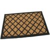Kokosová čistiaca vonkajšia vstupná rohož FLOMA Rectangle - Rhombus - dĺžka 40 cm, šírka 60 cm, výška 0,8 cm Kokosová čistiaca vonkajšia vstupná rohož FLOMA Rectangle - Rhombus - dĺžka 40 cm, šírka 60 cm, výška 0,8 cm