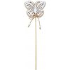 MFP drevený motýľ, zápich, výška 27cm, biely MFP drevený motýľ, zápich, výška 27cm, biely