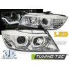 Tuning-tec PREDNÉ SVETLOMETY ANJELSKÉ OČI LED 3D CHROME pasujú na BMW E90/E91 05-08 Tuning-tec PREDNÉ SVETLOMETY ANJELSKÉ OČI LED 3D CHROME pasujú na BMW E90/E91 05-08