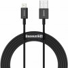 Baseus CALYS-C01 Superior Fast Charging Dátový Kábel USB to Lightning 2.4A 2m Black Baseus CALYS-C01 Superior Fast Charging Dátový Kábel USB to Lightning 2.4A 2m Black