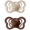 BIBS Couture ortodontické cumlíky zo silikónu 2ks - veľkosť 2 (Vanilla / Mocha) BIBS Couture ortodontické cumlíky zo silikónu 2ks - veľkosť 2 (Vanilla / Mocha)