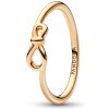 Pandora Pozlátený prsteň Uzol nekonečna Shine Moments 168898C00 Pandora Pozlátený prsteň Uzol nekonečna Shine Moments 168898C00