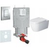 GROHE Uniset 5v1 - prvok pre závesné WC + závesné WC Rimless a Softclose WC sedadlo DURAVIT Me by Starck + ovládacie tlačidlo Skate Cosmopolitan (chróm) + súprava na tlmenie hluku, 38643SET-KM GROHE Uniset 5v1 - prvok pre závesné WC + závesné WC Rimless a Softclose WC sedadlo DURAVIT Me by Starck + ovládacie tlačidlo Skate Cosmopolitan (chróm) + súprava na tlmenie hluku, 38643SET-KM