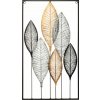 ATMOSPHERA ATMOSPHERA Kovová dekorácia na stenu Leafs 37x65 cm