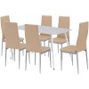 Jedálenský set Renton 6+1 béžovo-sivý Jedálenský set Renton 6+1 béžovo-sivý