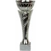 Pohár kovový strieborný 23,5cm / ø10cm