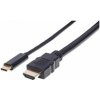 Manhattan kabel USB-C na HDMI, 2m, černá 151764 Manhattan kabel USB-C na HDMI, 2m, černá 151764