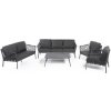 Záhradné sedenie luxusné - Moderné sedačky set pre 7 osôb + konferenčný stolík Záhradné sedenie luxusné - Moderné sedačky set pre 7 osôb + konferenčný stolík