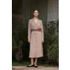 Women's midi dress MOODO čierna | hnedá | krémová M Moodo 5904152433486 Women's midi dress MOODO čierna | hnedá | krémová M Moodo 5904152433486