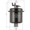 Palivový filter KNECHT KL 185 Palivový filter KNECHT KL 185