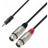 ADAM HALL K3 YWFF 0300 (Prepojovací kábel Jack 3,5 male – 2x XLR female, 3 m) ADAM HALL K3 YWFF 0300 (Prepojovací kábel Jack 3,5 male – 2x XLR female, 3 m)