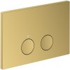 AXOR FlushPlate dvojčinné ovládacie tlačidlo, pre nádržky Geberit Sigma, leštený vzhľad zlata, 42530990 AXOR FlushPlate dvojčinné ovládacie tlačidlo, pre nádržky Geberit Sigma, leštený vzhľad zlata, 42530990