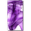 Sklenené hodiny vertikálne Umelecké dymové fialové 30x60 cm Sklenené hodiny vertikálne Umelecké dymové fialové 30x60 cm