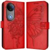 VSETKONAMOBIL 104486 ART BUTTERFLY Peňaženkový obal pre Vivo V50 5G červený VSETKONAMOBIL 104486 ART BUTTERFLY Peňaženkový obal pre Vivo V50 5G červený