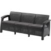 Rojaplast Sofa CORFU LOVE SEAT MAX antracit