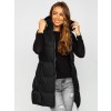 Čierna dámska dlhá prešívaná vesta Bolf 5M721 Čierna dámska dlhá prešívaná vesta Bolf 5M721