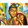 Diamondi Diamantové maľovanie - BUDDHA SO ŽENOU Rámovanie: vypnuté plátno na rám, Rozmer: 40x50 cm Diamondi Diamantové maľovanie - BUDDHA SO ŽENOU Rámovanie: vypnuté plátno na rám, Rozmer: 40x50 cm