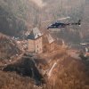 Prelet helikoptéry nad pamiatkami Prelet helikoptéry nad pamiatkami