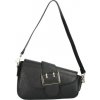 Mondo Italia Kožená kabelka na rameno 132 čierna Made in Italy Čierna Mondo Italia Kožená kabelka na rameno 132 čierna Made in Italy Čierna