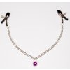Lovetoy Nipple clamps with chain PINK BELL Lovetoy Nipple clamps with chain PINK BELL