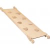 Furniture Montessori drevená obojstranná rampa s lezeckými chytami Large natural