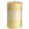 Vianočná sviečka Rustic Metalic valec Ø7x15 cm zlatá Vianočná sviečka Rustic Metalic valec Ø7x15 cm zlatá
