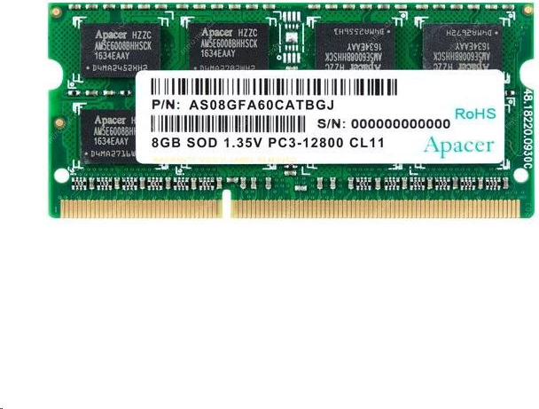 Apacer DDR3 8GB 1600MHz CL11 DV.08G2K.KAM
