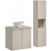 Comad Kúpeľňová zostava Viva Cashmere Domi so skrinkami a umývadlom 60 cm kašmírová Comad Kúpeľňová zostava Viva Cashmere Domi so skrinkami a umývadlom 60 cm kašmírová