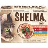 Shelma Cat kuraciecí hovädzie losos a treska 12 x 85 g