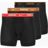 Pánske boxerky Nike Everyday Cotton Stretch 3 pary black light crimsn/desrt ochre/black waistband Pánske boxerky Nike Everyday Cotton Stretch 3 pary black light crimsn/desrt ochre/black waistband
