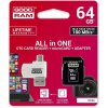 64 GB microSDHC karta GOODRAM Class 10 UHS I + čítačka (All in One) M1A4-0640R12 64 GB microSDHC karta GOODRAM Class 10 UHS I + čítačka (All in One) M1A4-0640R12