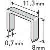 Extol Craft 8852502 | Spony do sponkovacej pištole 8x11,3x0,7 mm - balenie 1000 ks Extol Craft 8852502 | Spony do sponkovacej pištole 8x11,3x0,7 mm - balenie 1000 ks