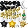 SPRINGOS Sada narodeninových balónikov HAPPY BIRTHDAY zlato-čierne SPRINGOS PS0034 SPRINGOS Sada narodeninových balónikov HAPPY BIRTHDAY zlato-čierne SPRINGOS PS0034