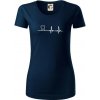 EKG zuby - Dámske tričko z organickej bavlny Origin (GOTS) - XS ( Tmavomodrá (takmer čierna) ) EKG zuby - Dámske tričko z organickej bavlny Origin (GOTS) - XS ( Tmavomodrá (takmer čierna) )