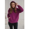 Hrubá tehotenská a dojčiaca oversized mikina Motherhood Violet