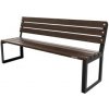 Kovová lavička LK-30, 150cm, Palisander, Farebná Kovová lavička LK-30, 150cm, Palisander, Farebná