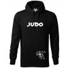 Judo nápis + postavy - Mikina pánska Cape s kapucňou - L ( Čierna ) Judo nápis + postavy - Mikina pánska Cape s kapucňou - L ( Čierna )